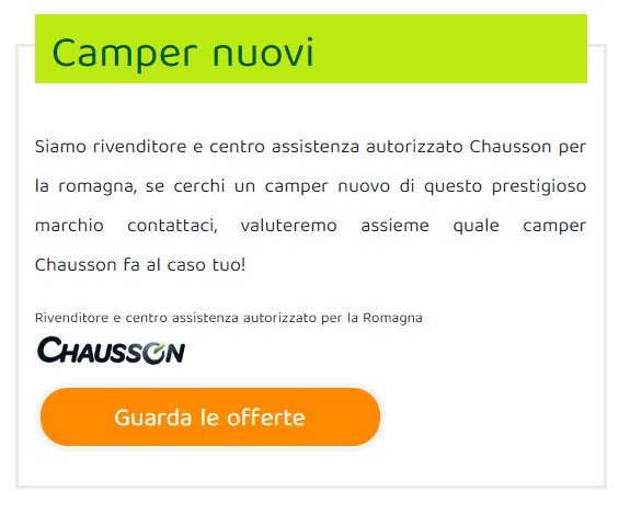 Camper nuovi